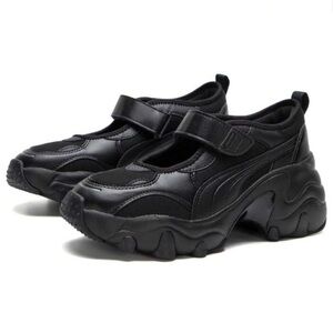 Puma Women's Black Pulsar Mary Jane Sneakers
